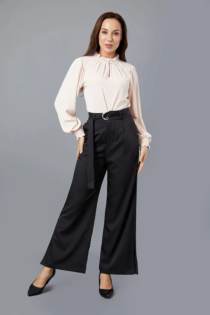 Lustrous High Neck Blouse