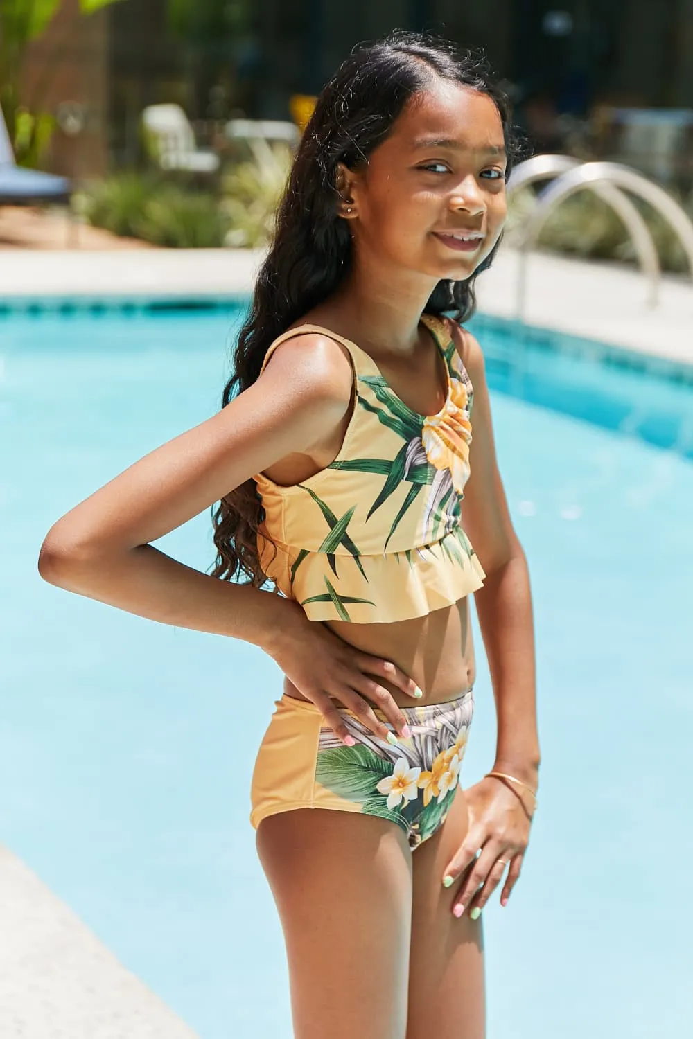 Marina West Swim Cool Down Mommy & Me Longsleeve One-Piece Swimsuit