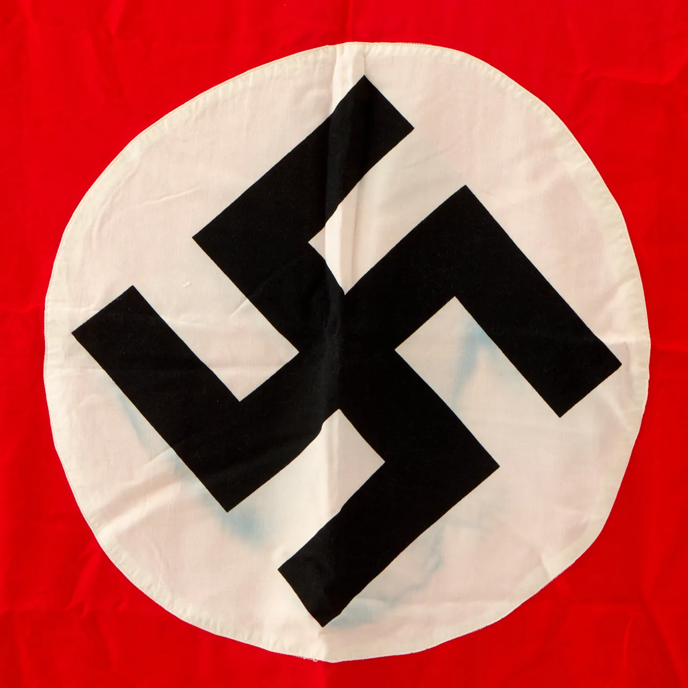 Original WWII Flag Lot - U.S. Red Cross Medic Large Flag & German NSDAP Large Political Flag - 2 Items