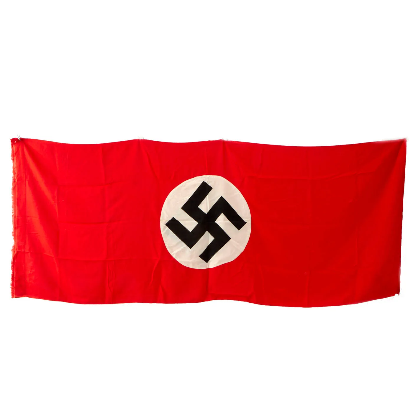 Original WWII Flag Lot - U.S. Red Cross Medic Large Flag & German NSDAP Large Political Flag - 2 Items